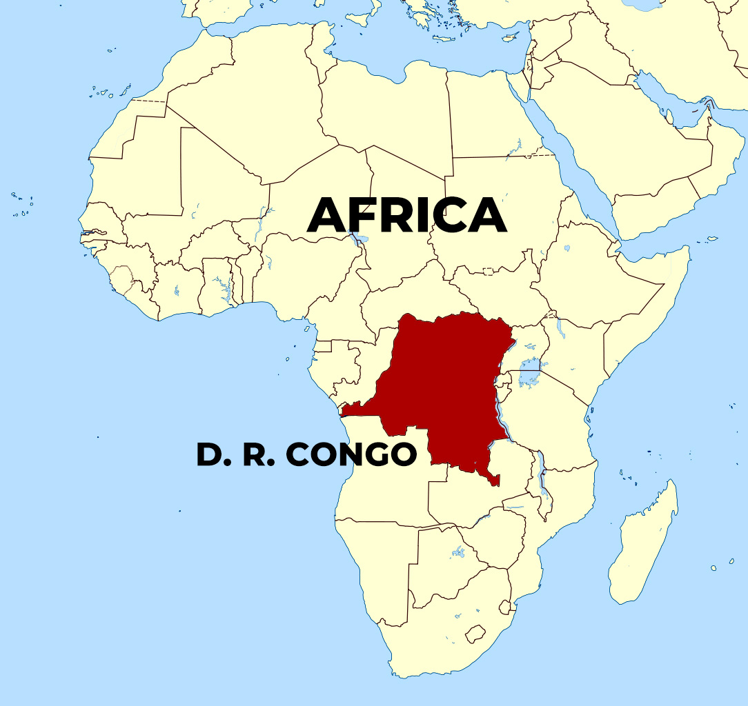 Dr Congo Africa Map
